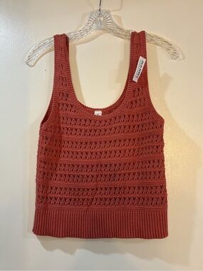 Old Navy Crocheted Tank Top Womens Sz Medium NWT
